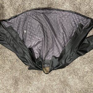 Vintage Black Leather and Wool Calvin Klein Leather jacket